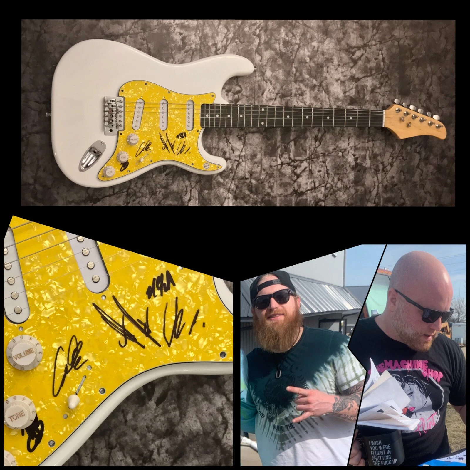 GFA Matt James x5 Band * BLACKTOP MOJO * Signed Electric Guitar PROOF B4 COA