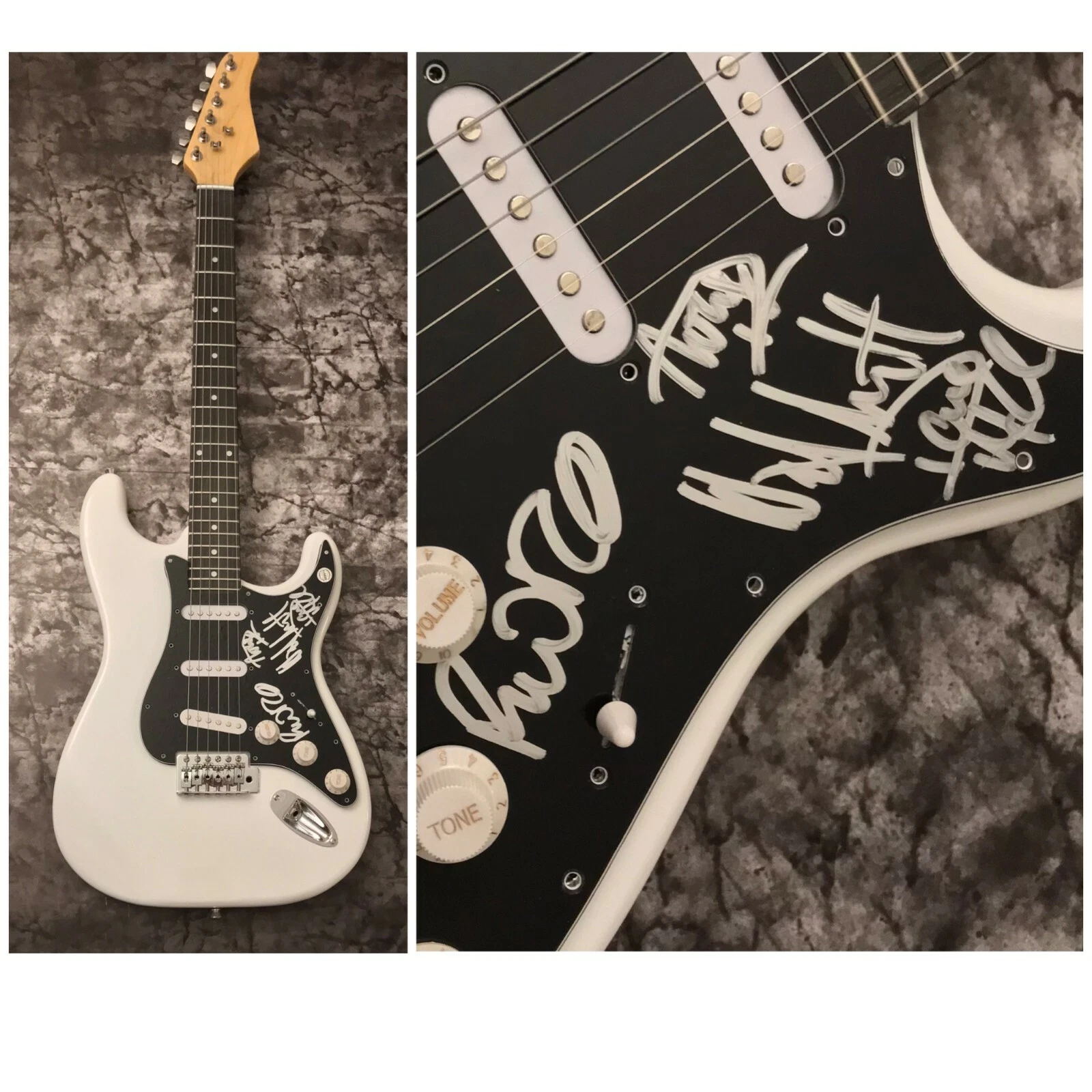 GFA Phil Rind x4 Band  * SACRED REICH *  Signed Electric Guitar PROOF S4 COA