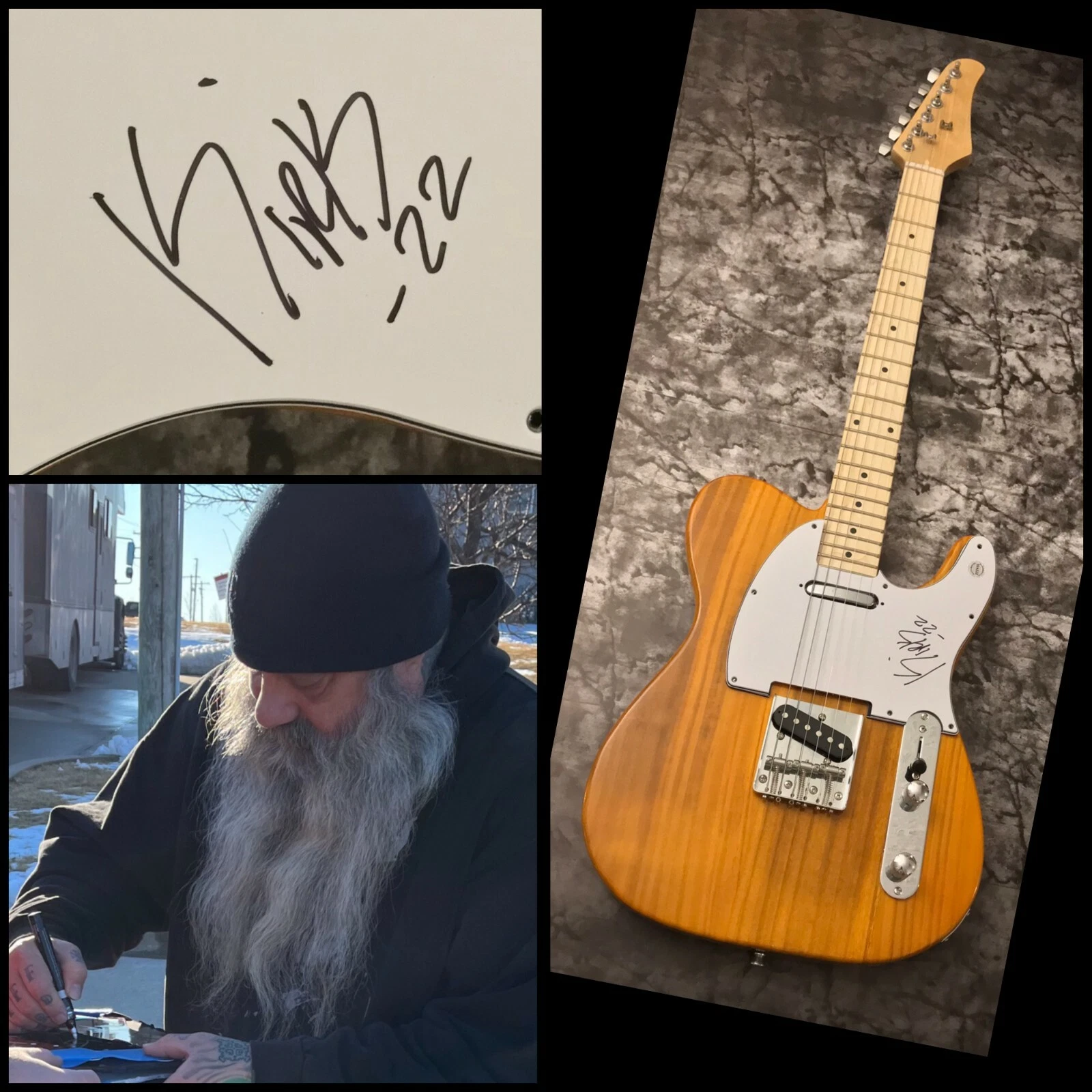 GFA Crowbar & Down Guitarist * KIRK WINDSTEIN * Signed Electric Guitar K4 COA