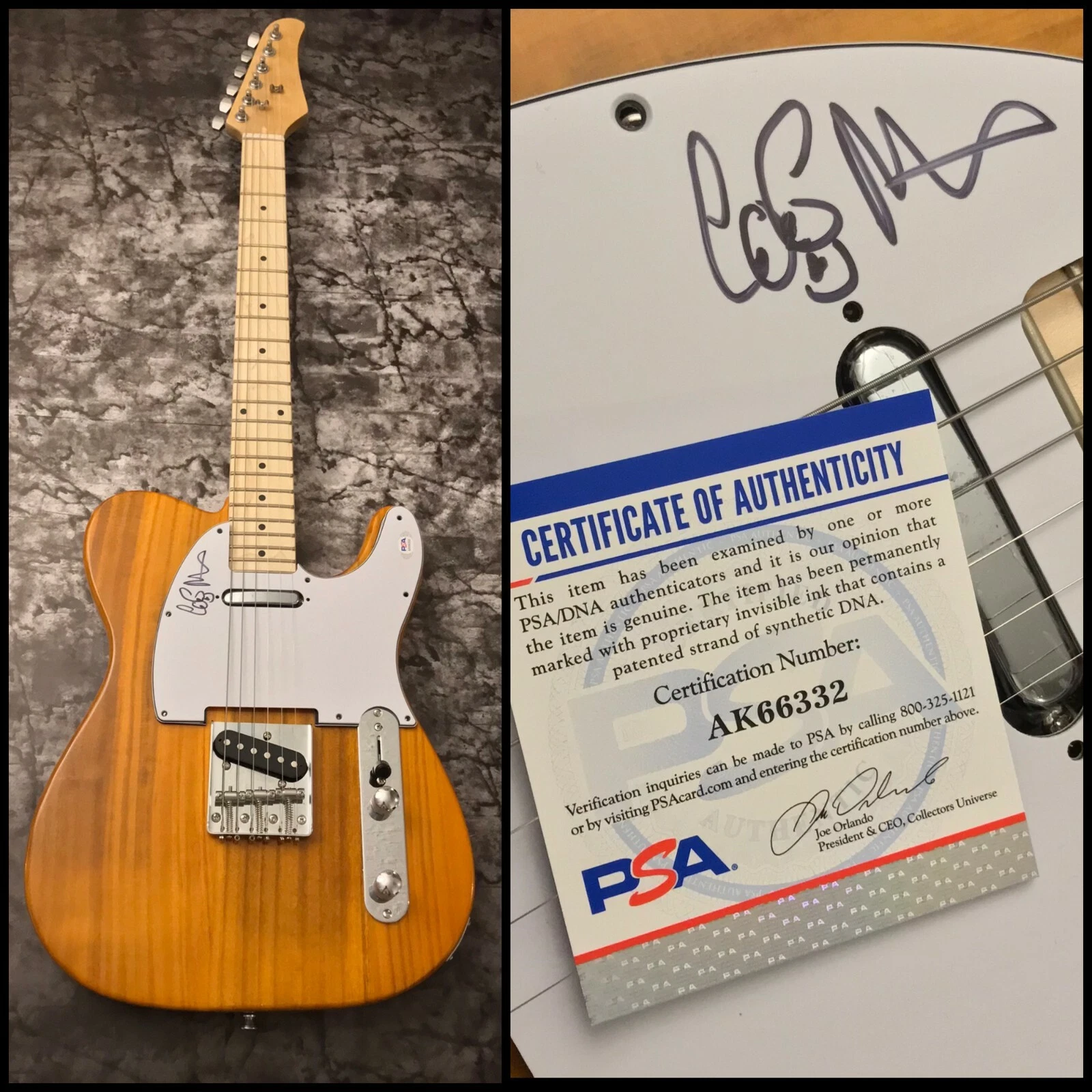 PSA Mayall & the Blues Breakers * COCO MONTOYA * Signed Electric Tele Guitar COA