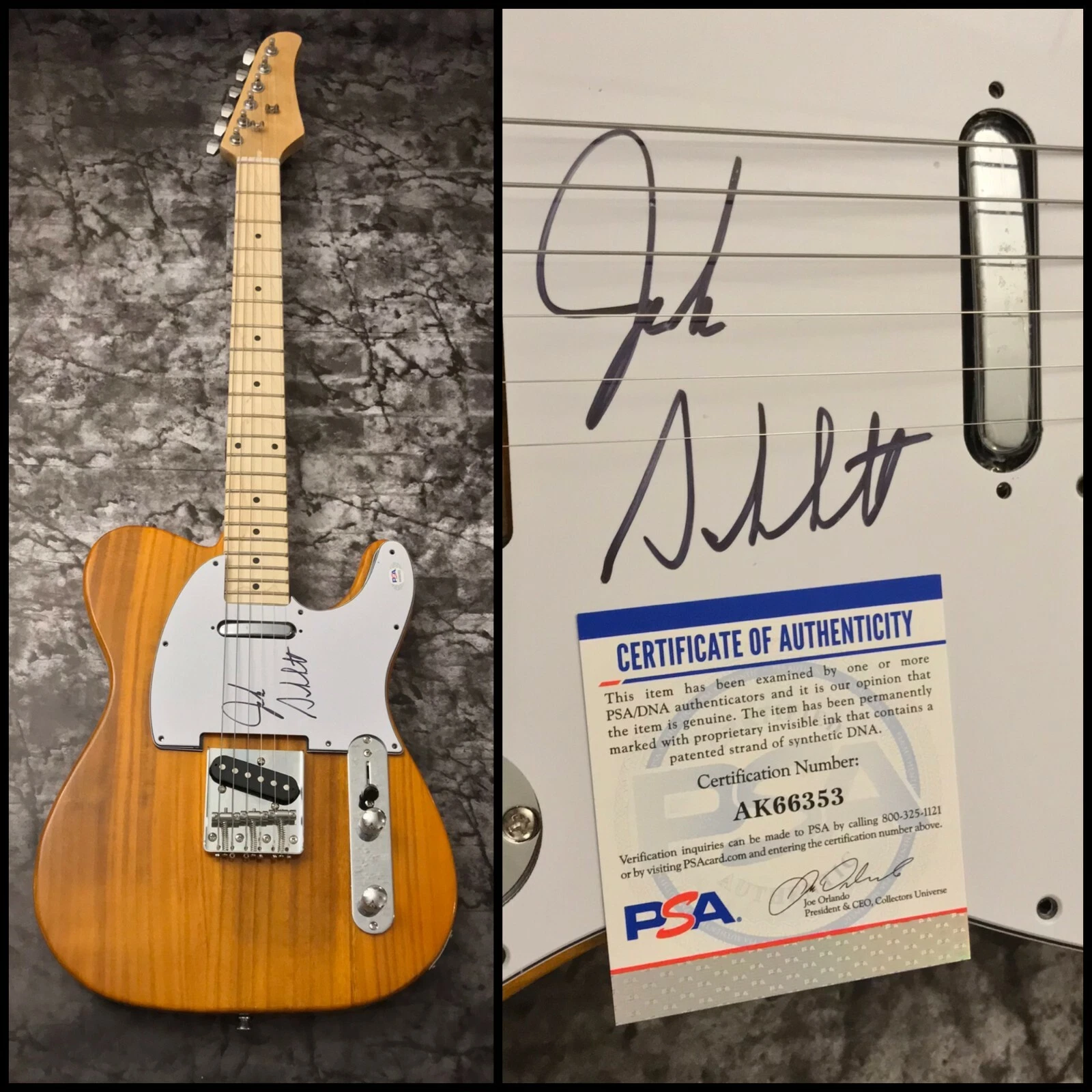 PSA Petra Band Singer * JOHN SCHLITT * Signed Electric Tele Guitar COA