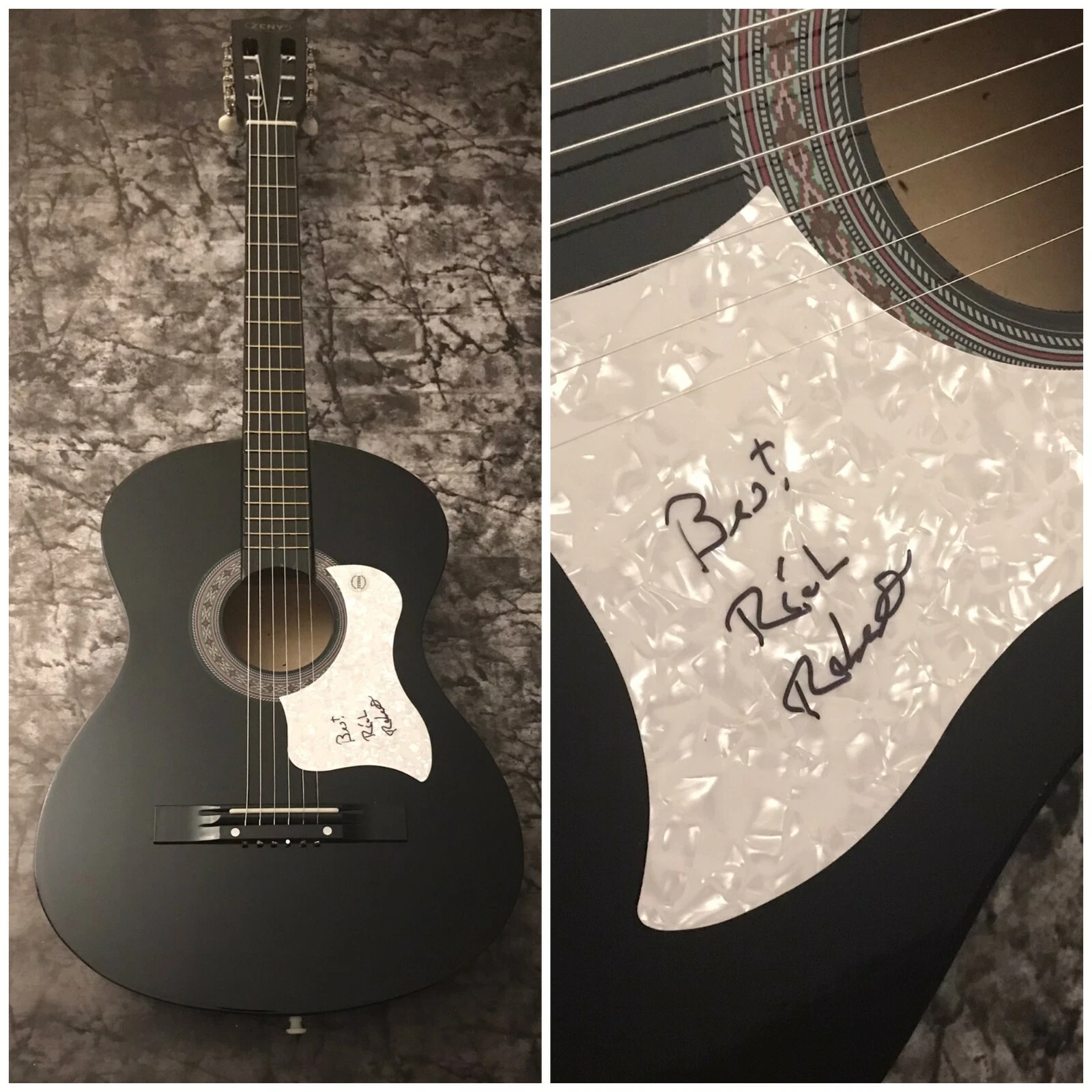 GFA The Flying Burrito Brothers * RICK ROBERTS * Signed Acoustic Guitar COA