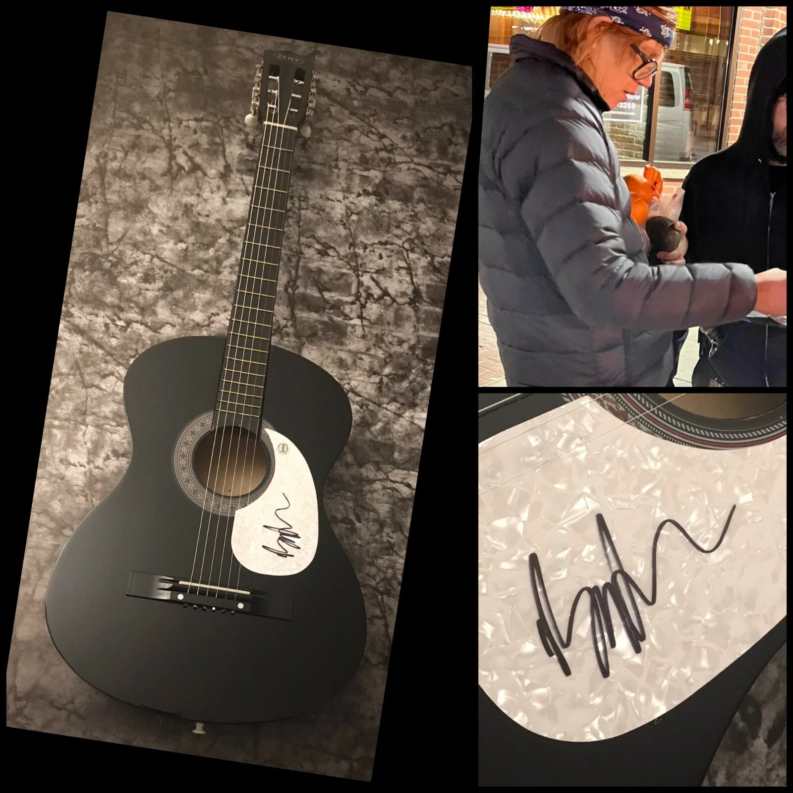 GFA  Comeback Kid Star * BRETT DENNEN *  Signed Acoustic Guitar PROOF B1 COA