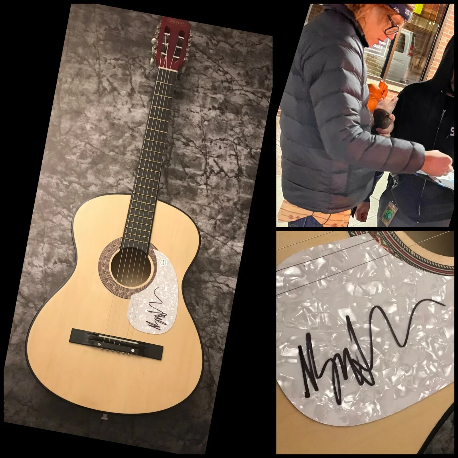 GFA  Comeback Kid Star * BRETT DENNEN *  Signed Acoustic Guitar PROOF B3 COA