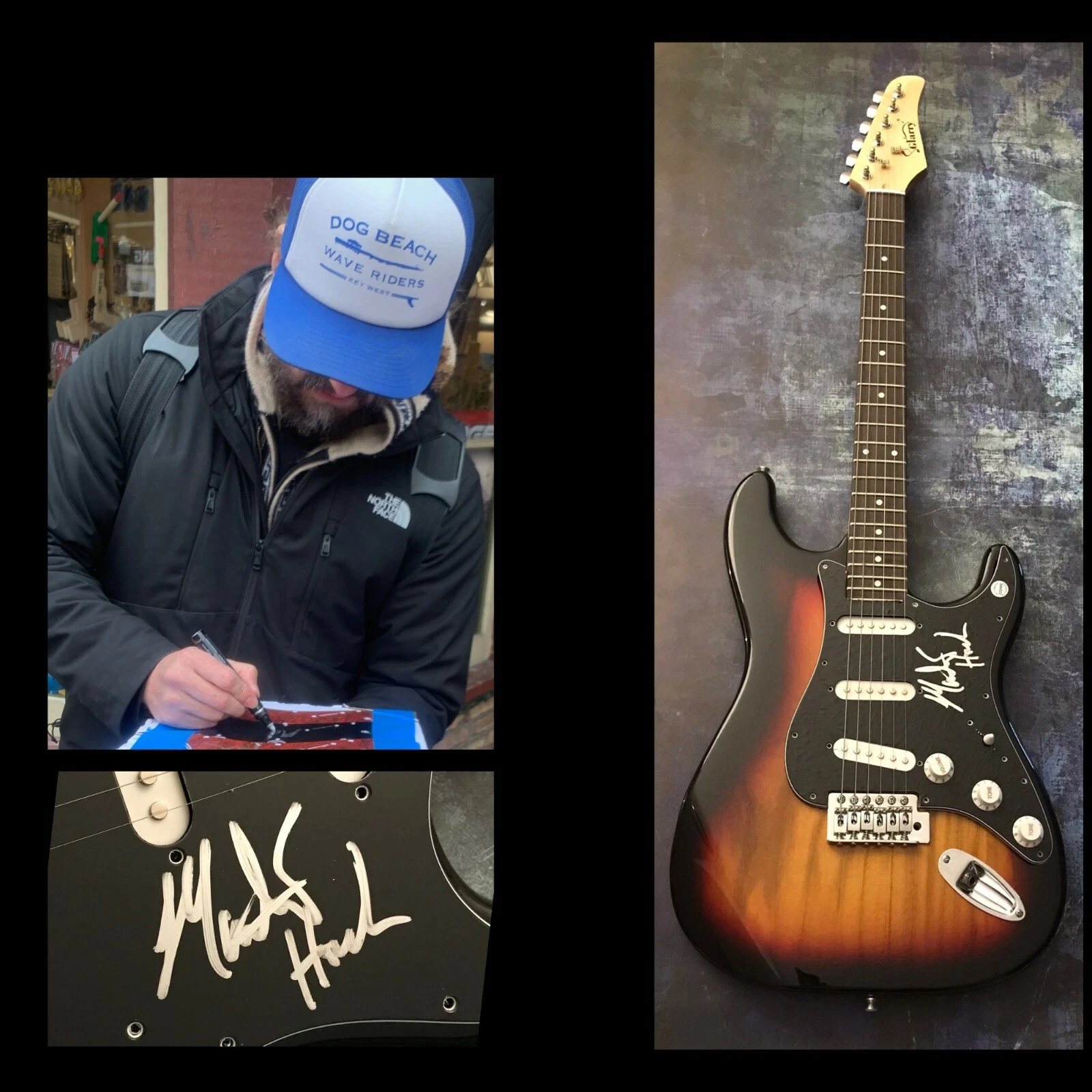 GFA Matthew Houck Song for Zula  * PHOSPHORESCENT *  Signed Electric Guitar COA