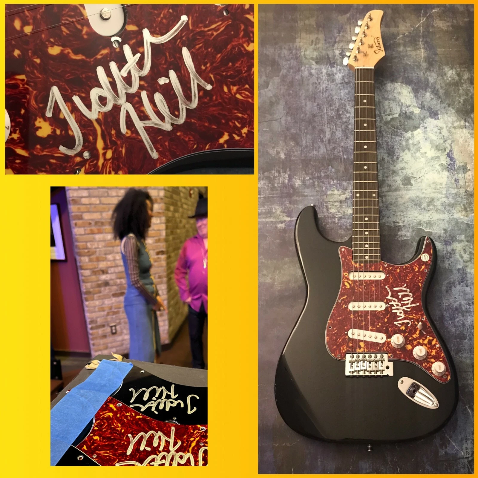 GFA Upside Back in Time  * JUDITH HILL *  Signed Electric Guitar J4 COA