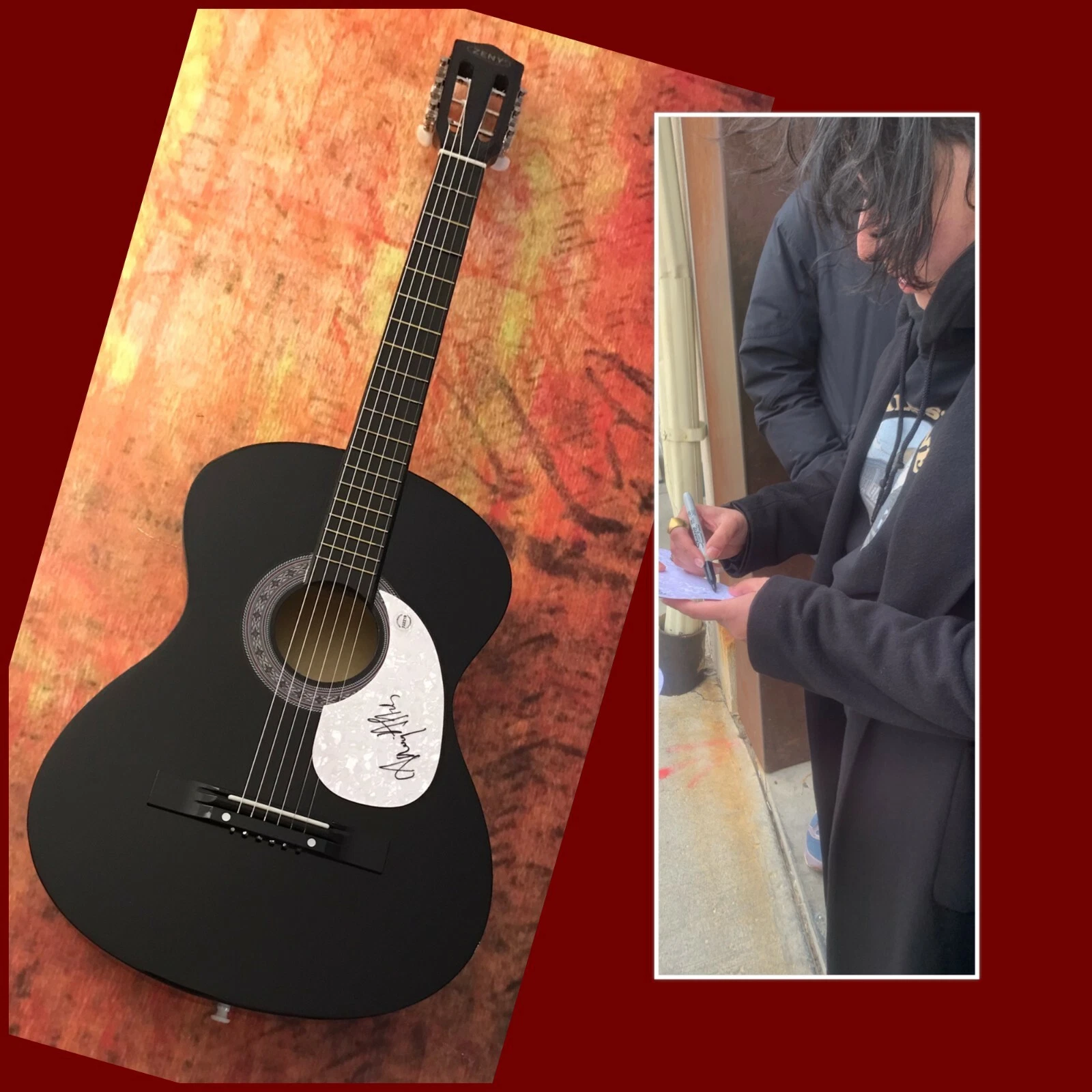 GFA Vulture Prince Mohabbat  * AROOJ AFTAB * Signed Acoustic Guitar PROOF A2 COA