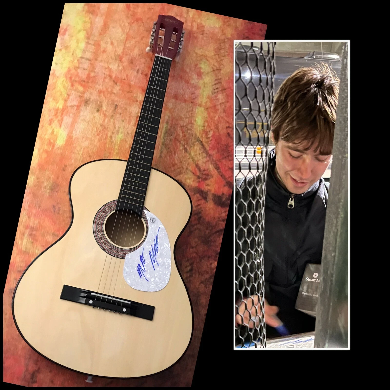 GFA As the World Caves In * MATT MALTESE * Signed Acoustic Guitar PROOF M3 COA