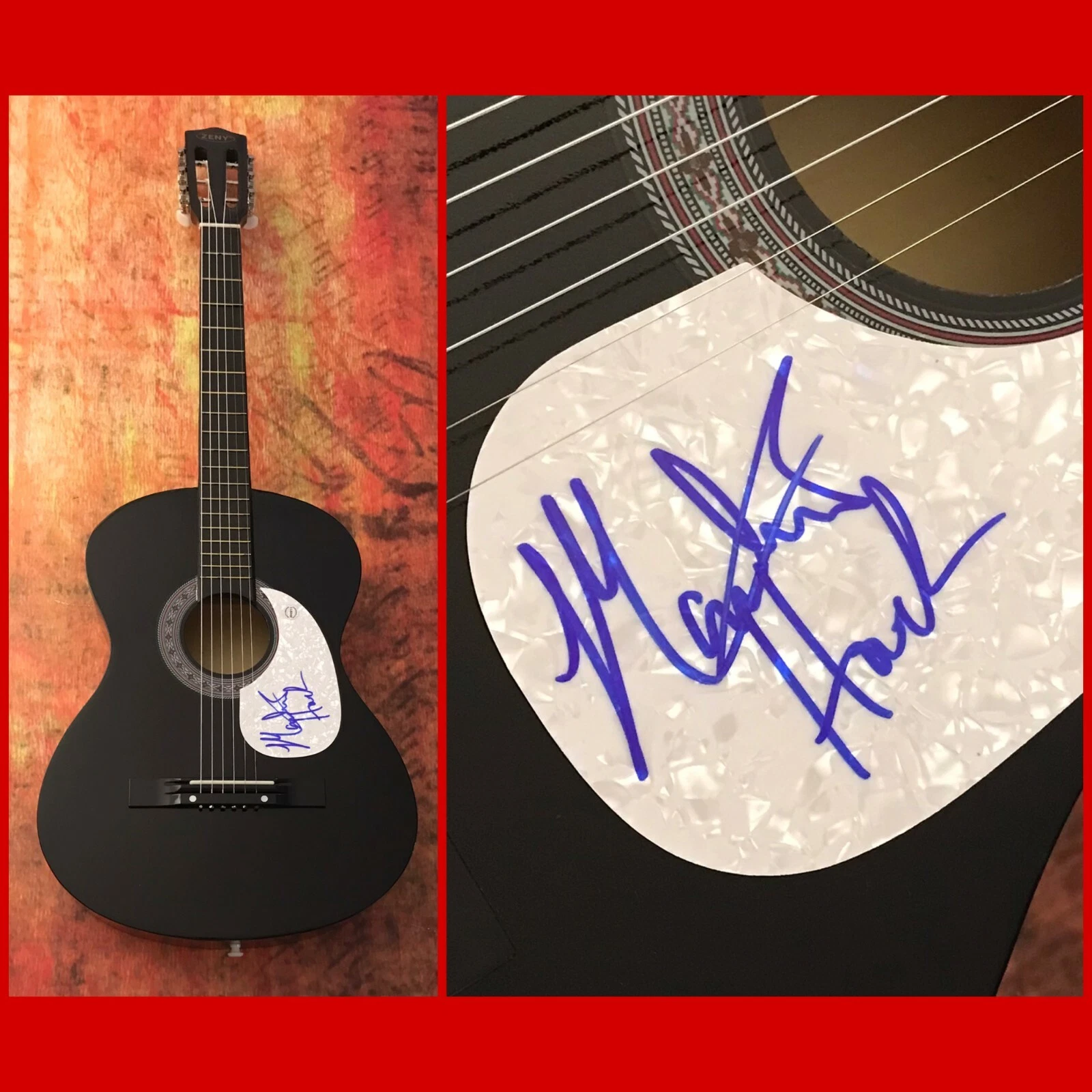 GFA Matthew Houck Song for Zula * PHOSPHORESCENT * Signed Acoustic Guitar M2 COA