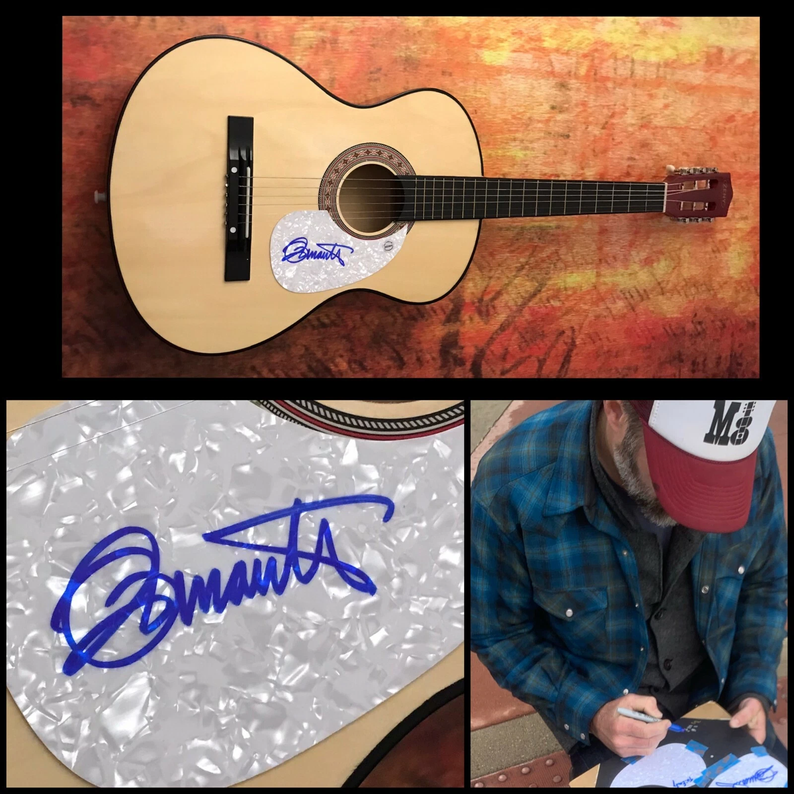 GFA Blood Brothers Cheap Suit * JEFFREY FOUCAULT * Signed Acoustic Guitar J3 COA