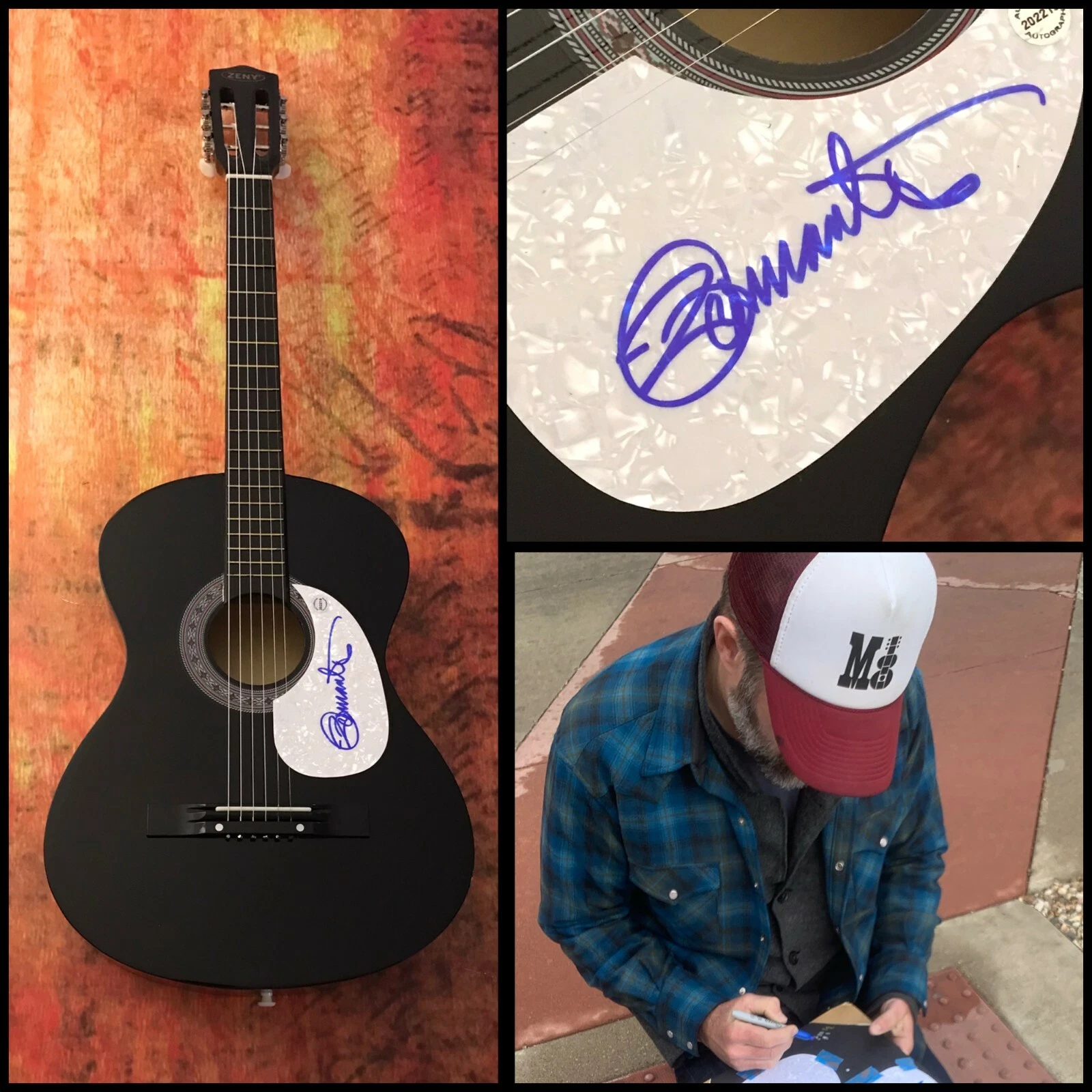 GFA Blood Brothers Cheap Suit * JEFFREY FOUCAULT * Signed Acoustic Guitar J4 COA