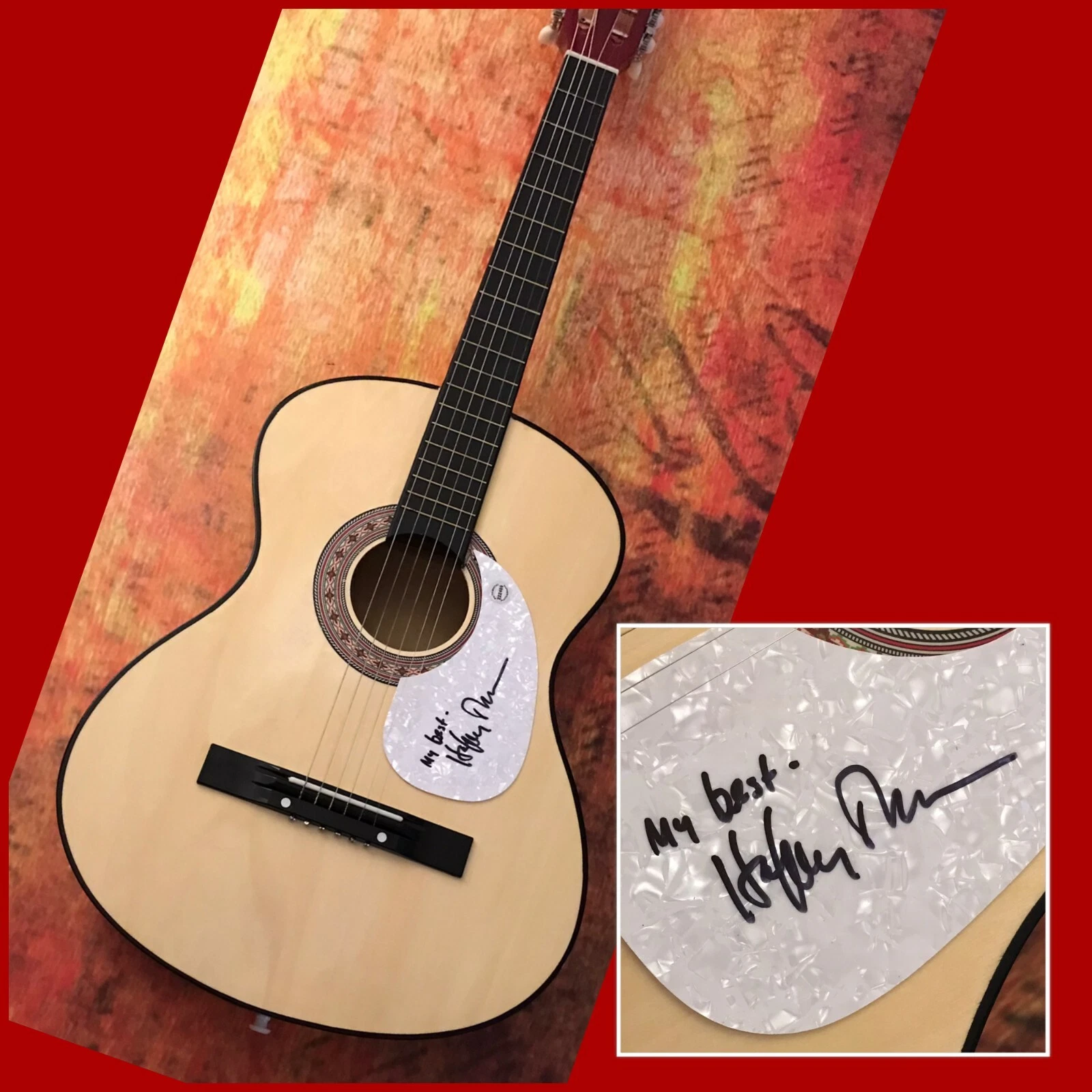 GFA American Stranger  * HAPPY TRAUM *  Signed Acoustic Guitar H1 COA