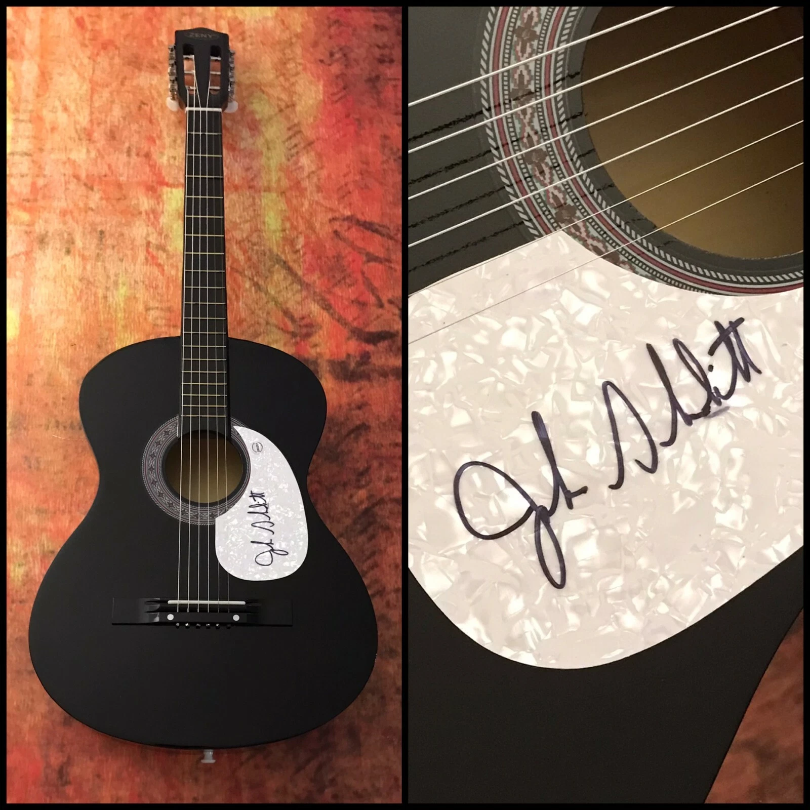 GFA  Petra Band Singer * JOHN SCHLITT * Signed Acoustic Guitar J1 COA