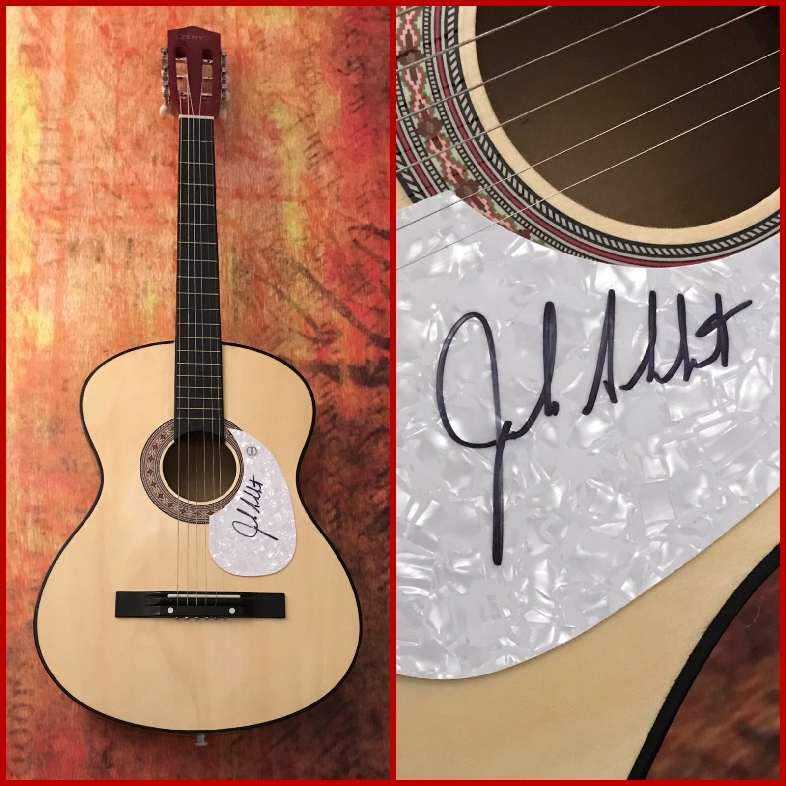 GFA  Petra Band Singer * JOHN SCHLITT * Signed Acoustic Guitar J4 COA