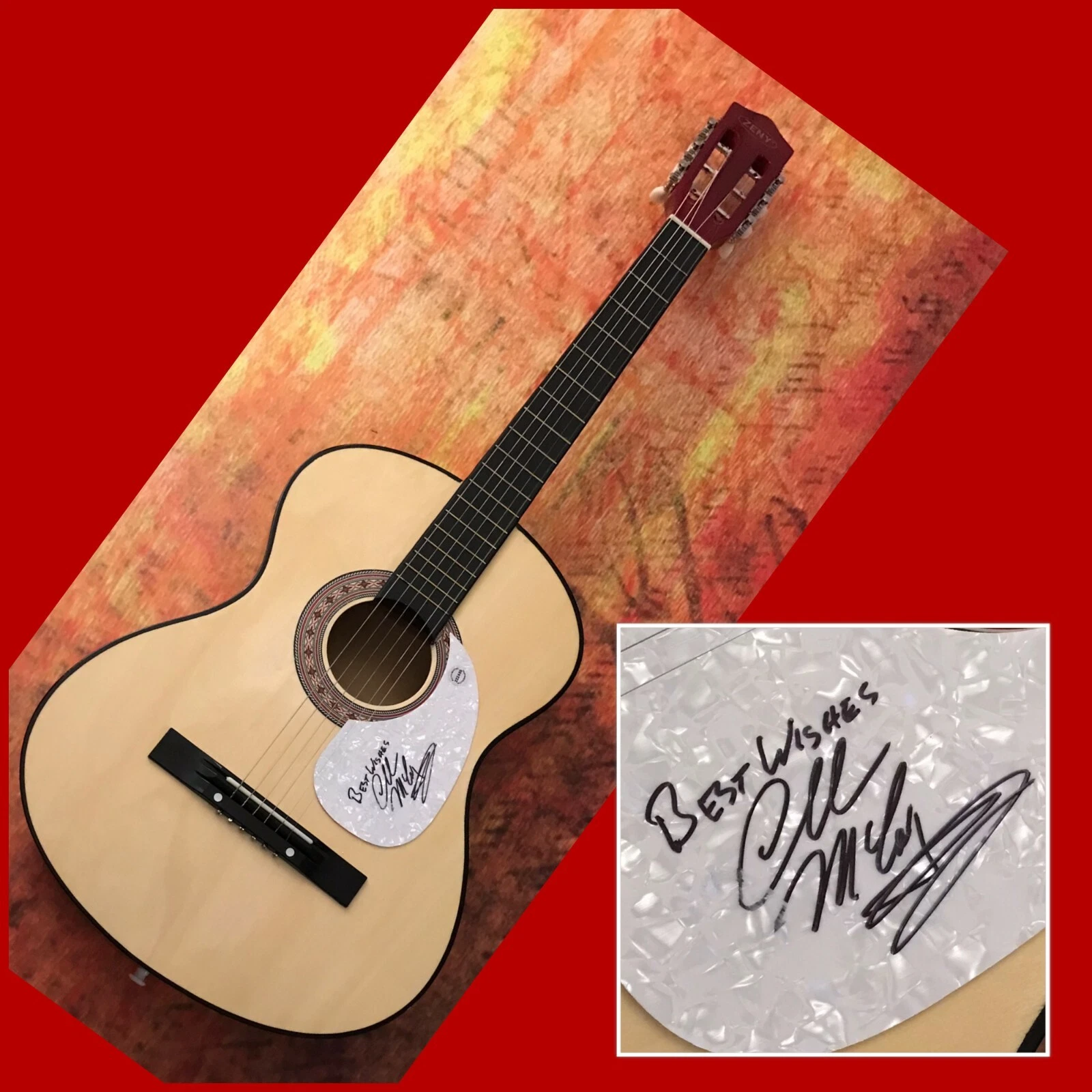 GFA The Nashville A-Team  * CHARLIE McCOY *  Signed Acoustic Guitar C1 COA