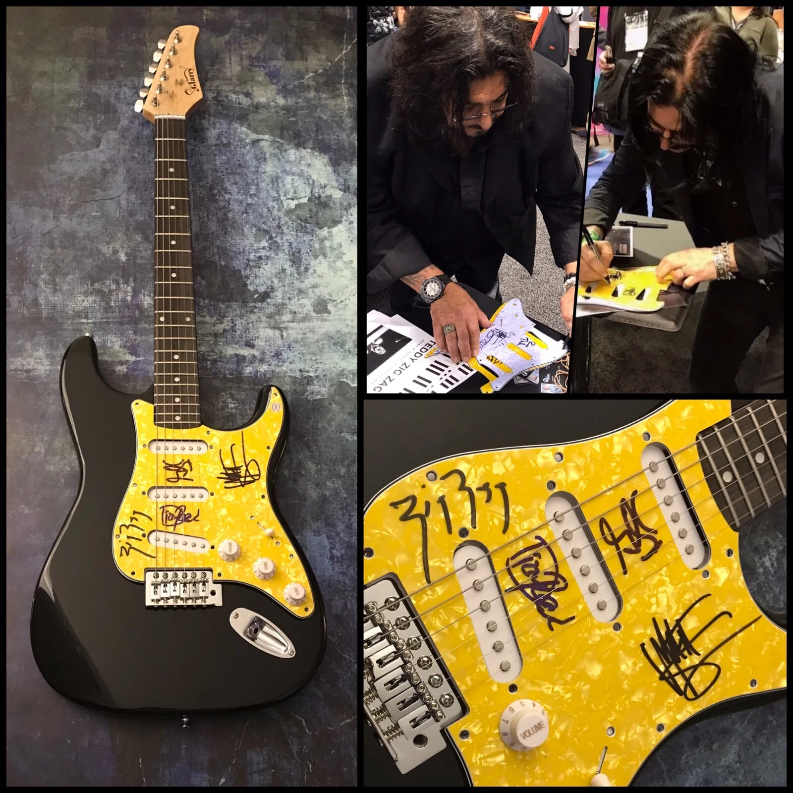 GFA Dizzy Teddy, Gilby & Matt Sorum * GUNS N' ROSES * Signed Electric Guitar COA