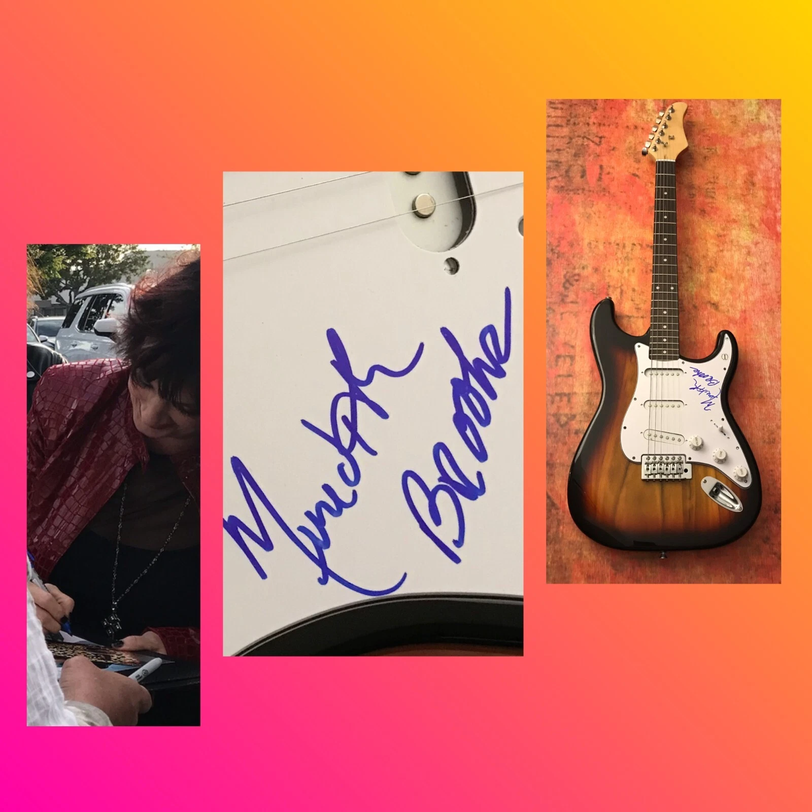 GFA Blurring the Edges Bitch * MEREDITH BROOK * Signed Electric Guitar PROOF COA