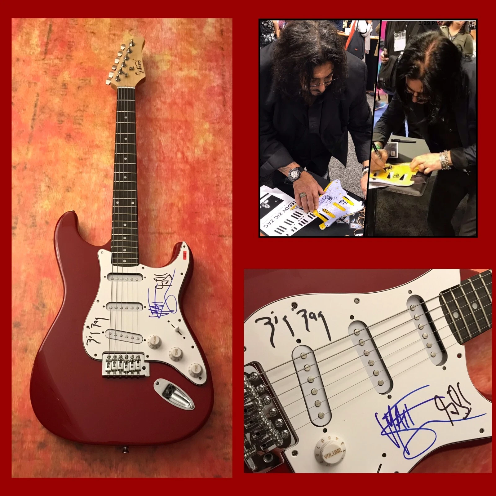 GFA Teddy, Gilby & Matt Sorum x3  * GUNS N' ROSES *  Signed Electric Guitar COA