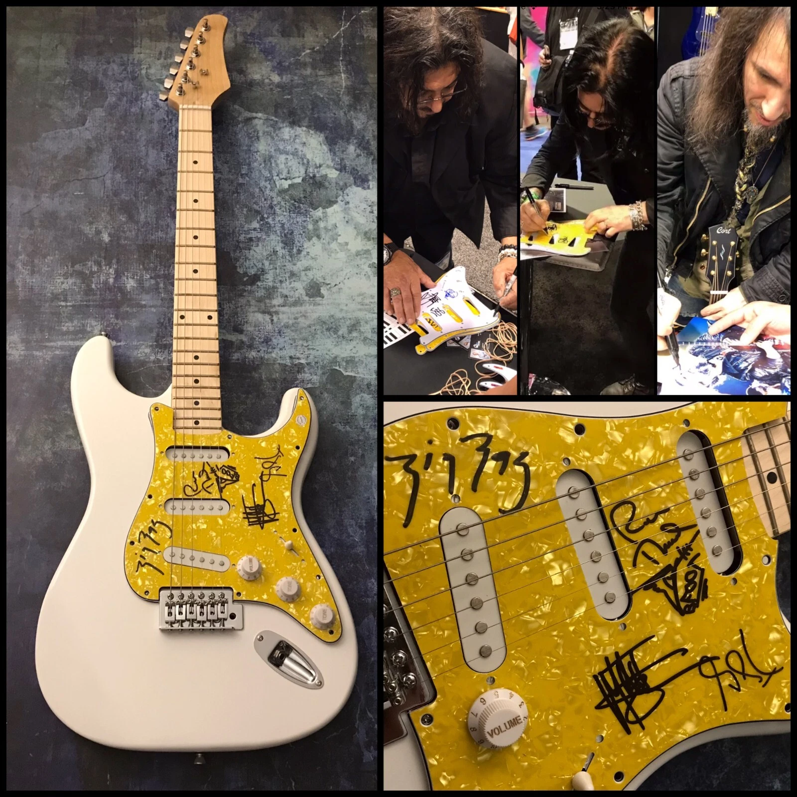 GFA Teddy, Gilby & Matt Sorum x4  * GUNS N' ROSES *  Signed Electric Guitar COA