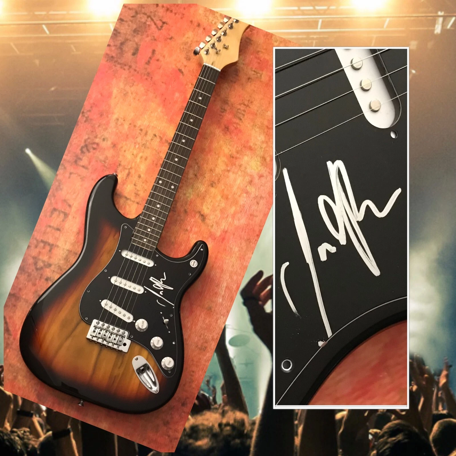 GFA  Dream Theater Band  * JORDAN RUDESS *  Signed Electric Guitar COA