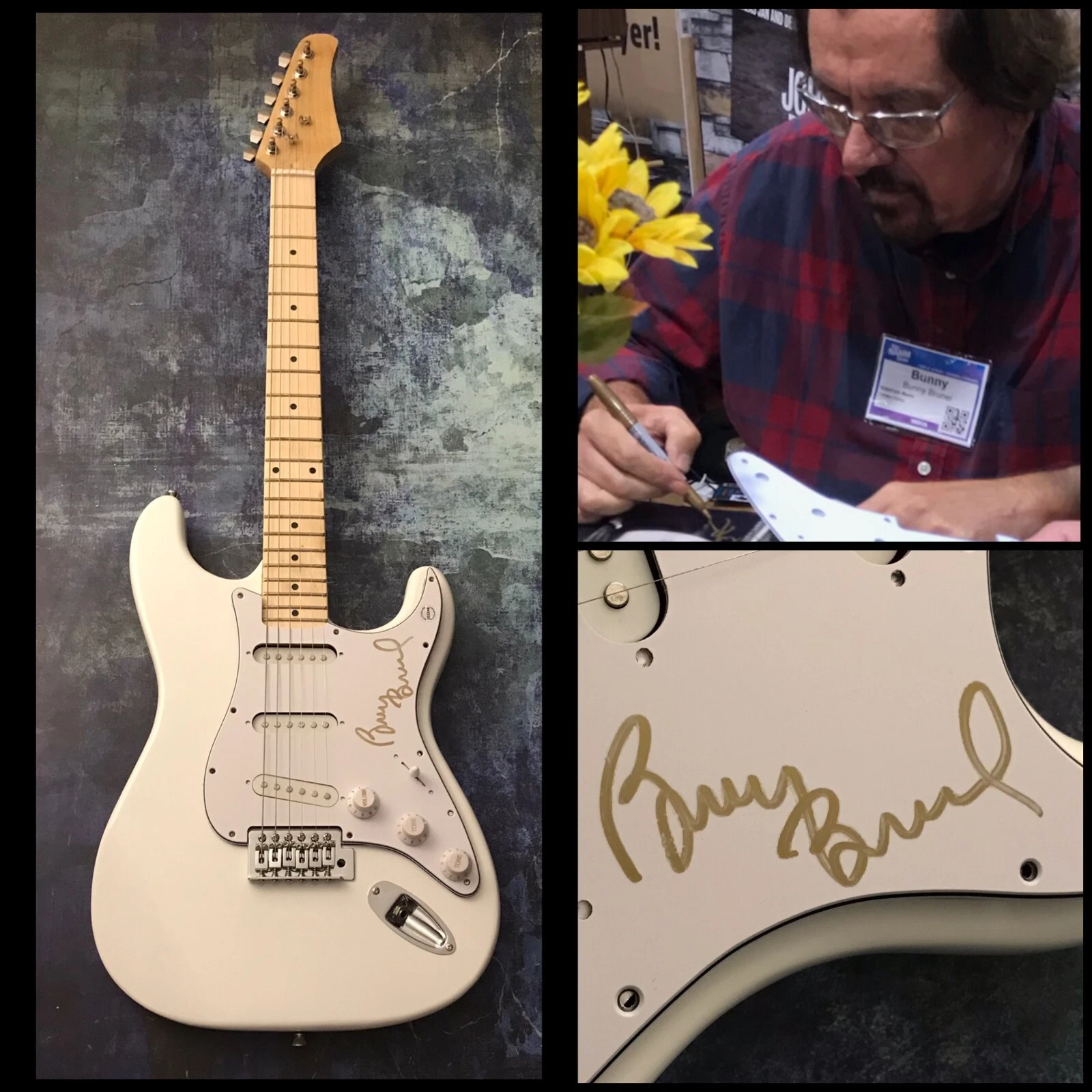 GFA  Chick Corea Bassist  * BUNNY BRUNEL *  Signed Electric Guitar PROOF B4 COA