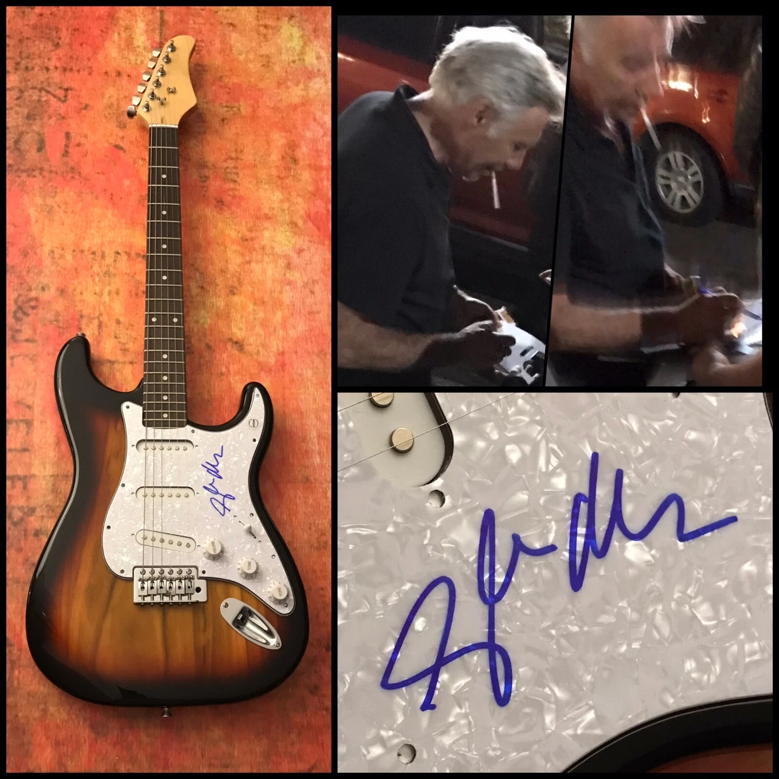 GFA  The Sex Pistols  * GLEN MATLOCK *  Signed Electric Guitar PROOF G2 COA