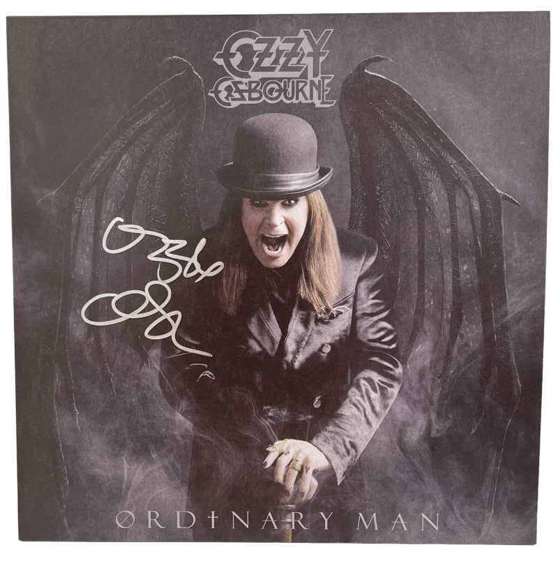 OZZY OSBOURNE ORDINARY MAN SIGNED VINYL ALBUM AUTOGRAPH BECKETT WITNESS HOLO 2