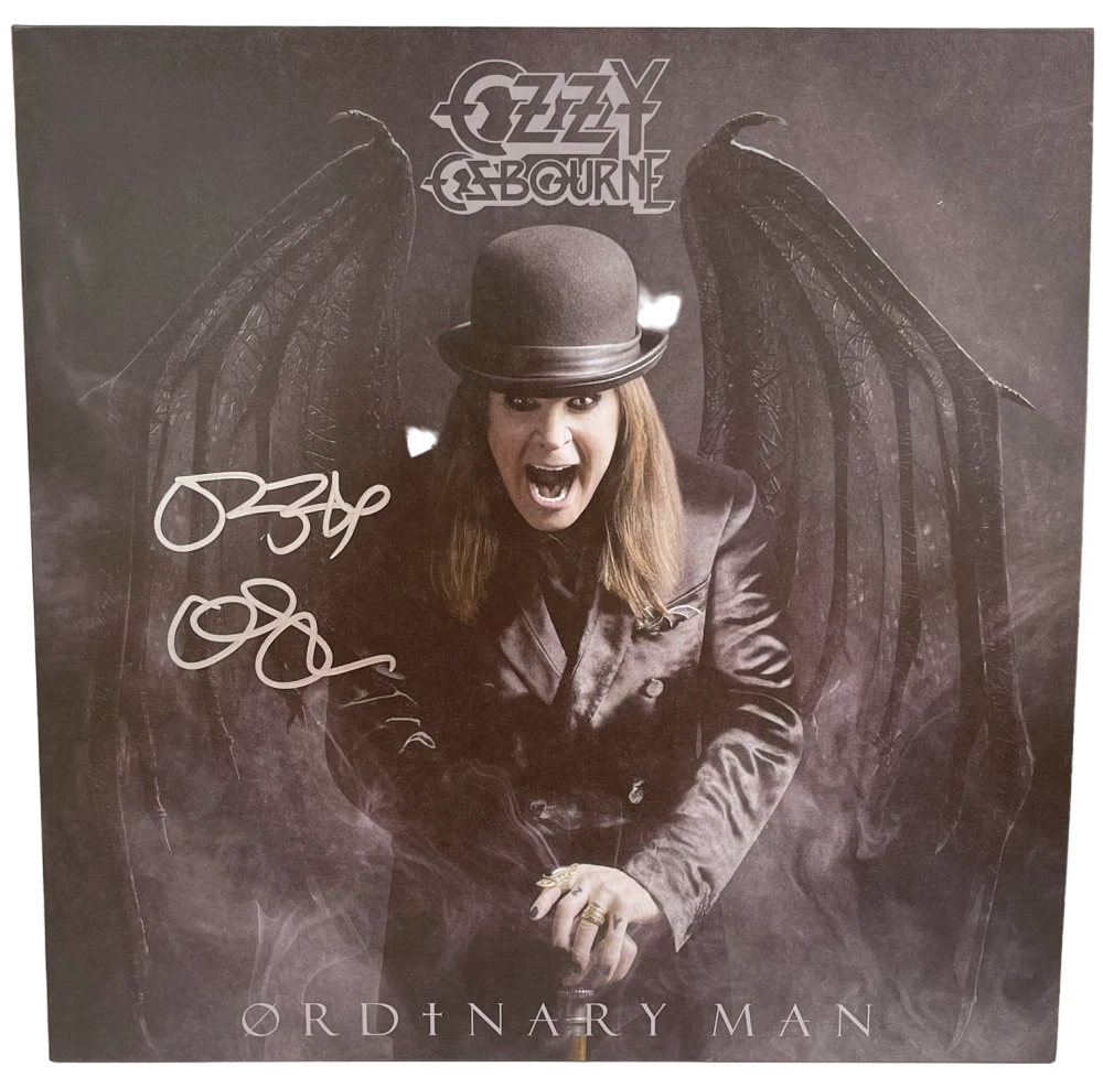 OZZY OSBOURNE ORDINARY MAN SIGNED VINYL ALBUM AUTOGRAPH BECKETT WITNESS HOLO 3