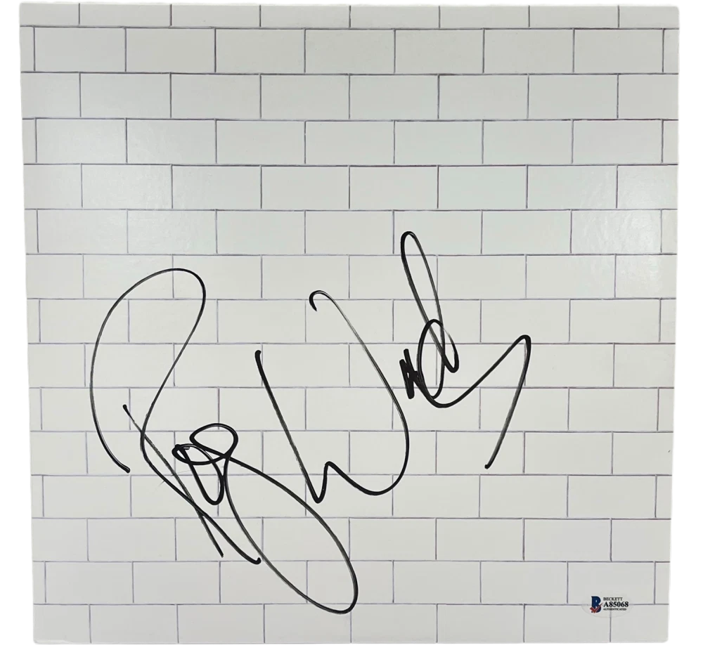 ROGER WATERS SIGNED PINK FLOYD THE WALL ALBUM VINYL AUTHENTIC AUTOGRAPH BECKETT