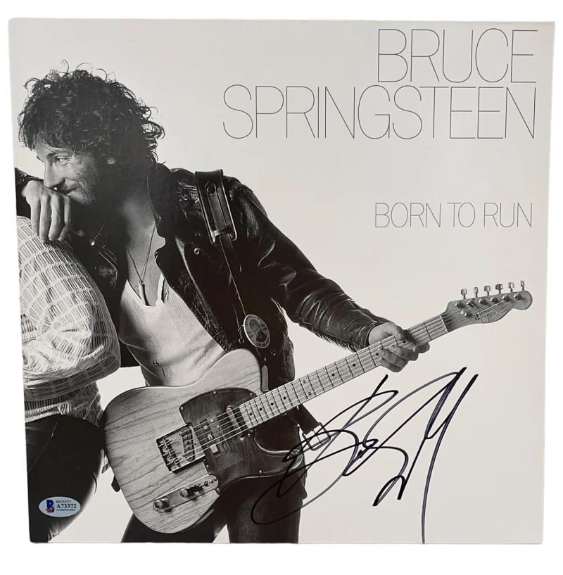 BRUCE SPRINGSTEEN SIGNED BORN TO RUN ALBUM VINYL AUTHENTIC AUTOGRAPH BECKETT LOA