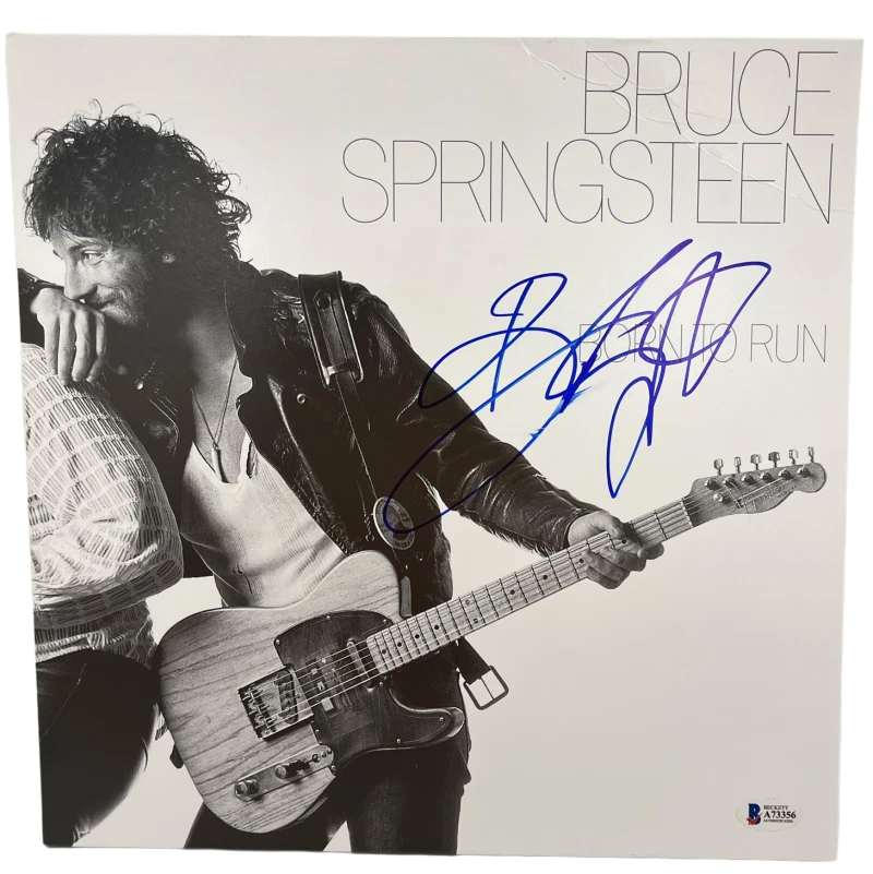 BRUCE SPRINGSTEEN SIGNED BORN TO RUN ALBUM VINYL AUTHENTIC AUTOGRAPH BECKETT LOA