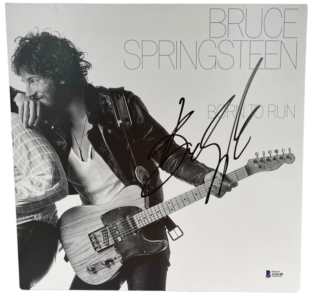 BRUCE SPRINGSTEEN SIGNED BORN TO RUN ALBUM VINYL AUTHENTIC AUTOGRAPH BECKETT LOA