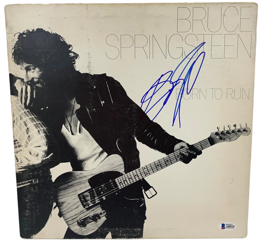 BRUCE SPRINGSTEEN SIGNED BORN TO RUN ALBUM VINYL AUTHENTIC AUTOGRAPH BECKETT LOA