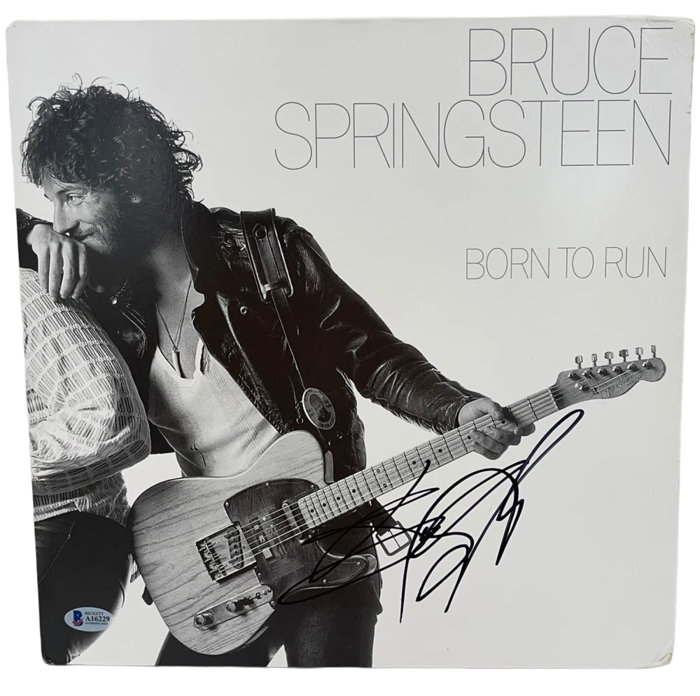 BRUCE SPRINGSTEEN SIGNED BORN TO RUN ALBUM VINYL AUTHENTIC AUTOGRAPH BECKETT LOA