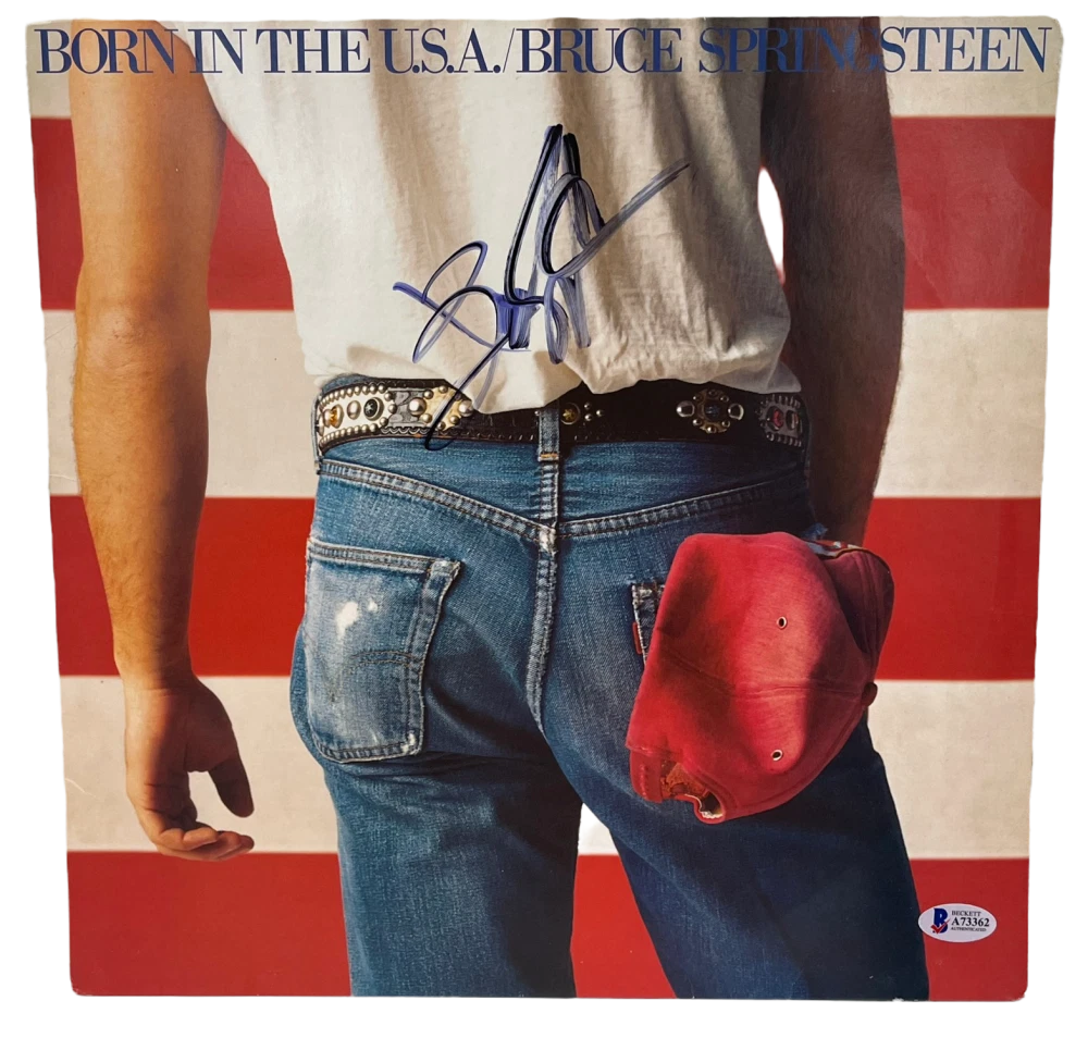 BRUCE SPRINGSTEEN SIGNED BORN IN THE USA ALBUM VINYL AUTHENTIC AUTOGRAPH BECKETT