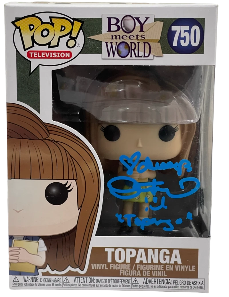 DANIELLE FISHEL SIGNED BOY MEETS WORLD TOPANGA FUNKO AUTHENTIC AUTOGRAPH BECKETT