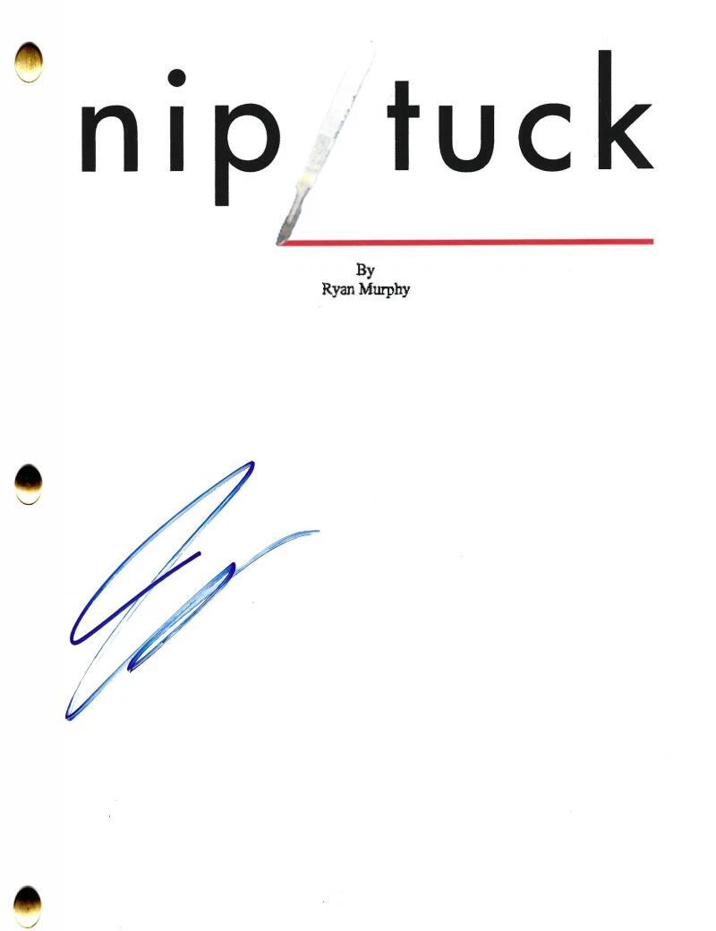 JULIAN MCMAHON SIGNED NIP TUCK PILOT SCRIPT AUTHENTIC AUTOGRAPH