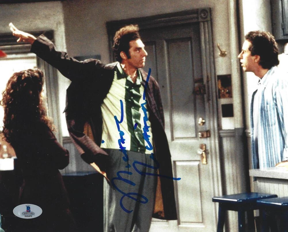 MICHAEL RICHARDS SIGNED 8X10 PHOTO KRAMER SEINFELD AUTHENTIC AUTOGRAPH BECKETT
