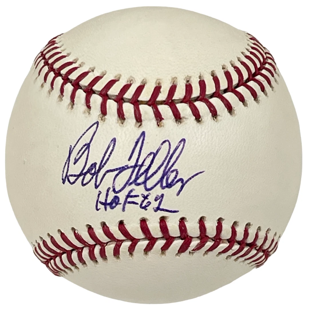 BOB FELLER SIGNED OFFICIAL MAJOR LEAGUE BASEBALL CLEVELAND INDIANS HOF
