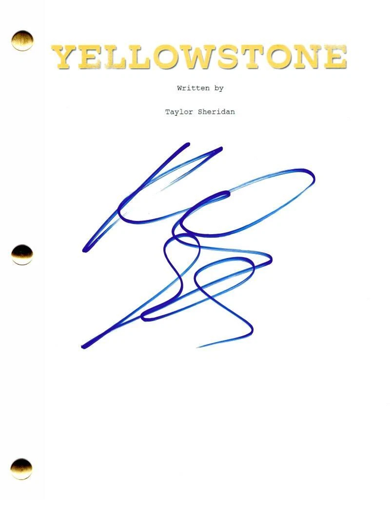 KELSEY ASBILLE SIGNED YELLOWSTONE FULL PILOT SCRIPT AUTHENTIC AUTOGRAPH