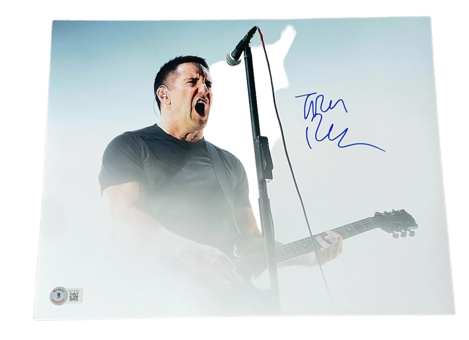 Trent Reznor Signed Autograph 11x14 Photo Nine Inch Nails Singer Beckett BAS NY1