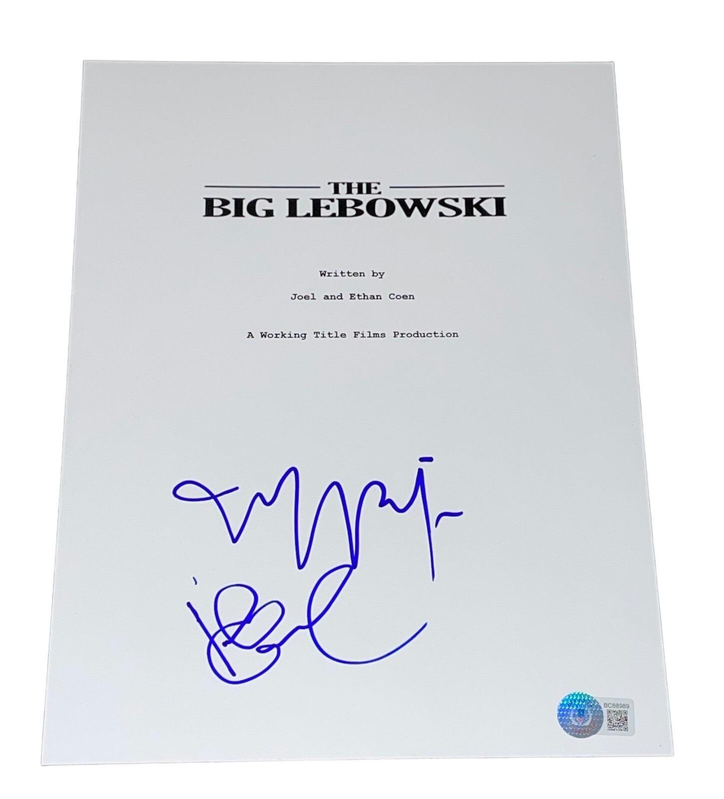Jeff Bridges John Goodman Signed The Big Lebowski Movie Script