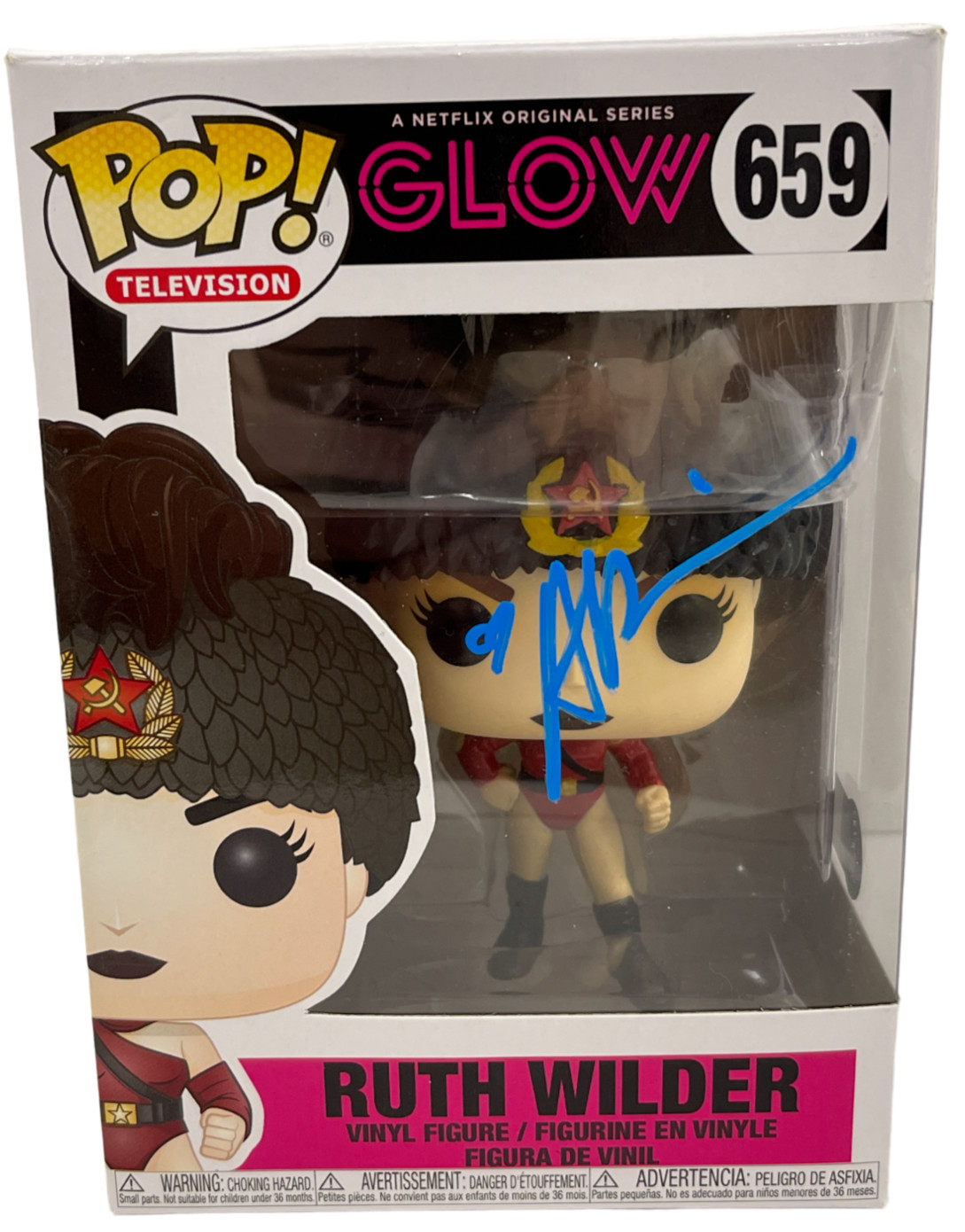 Alison Brie Signed Ruth Wilder Funko Glow Authentic Autograph Beckett