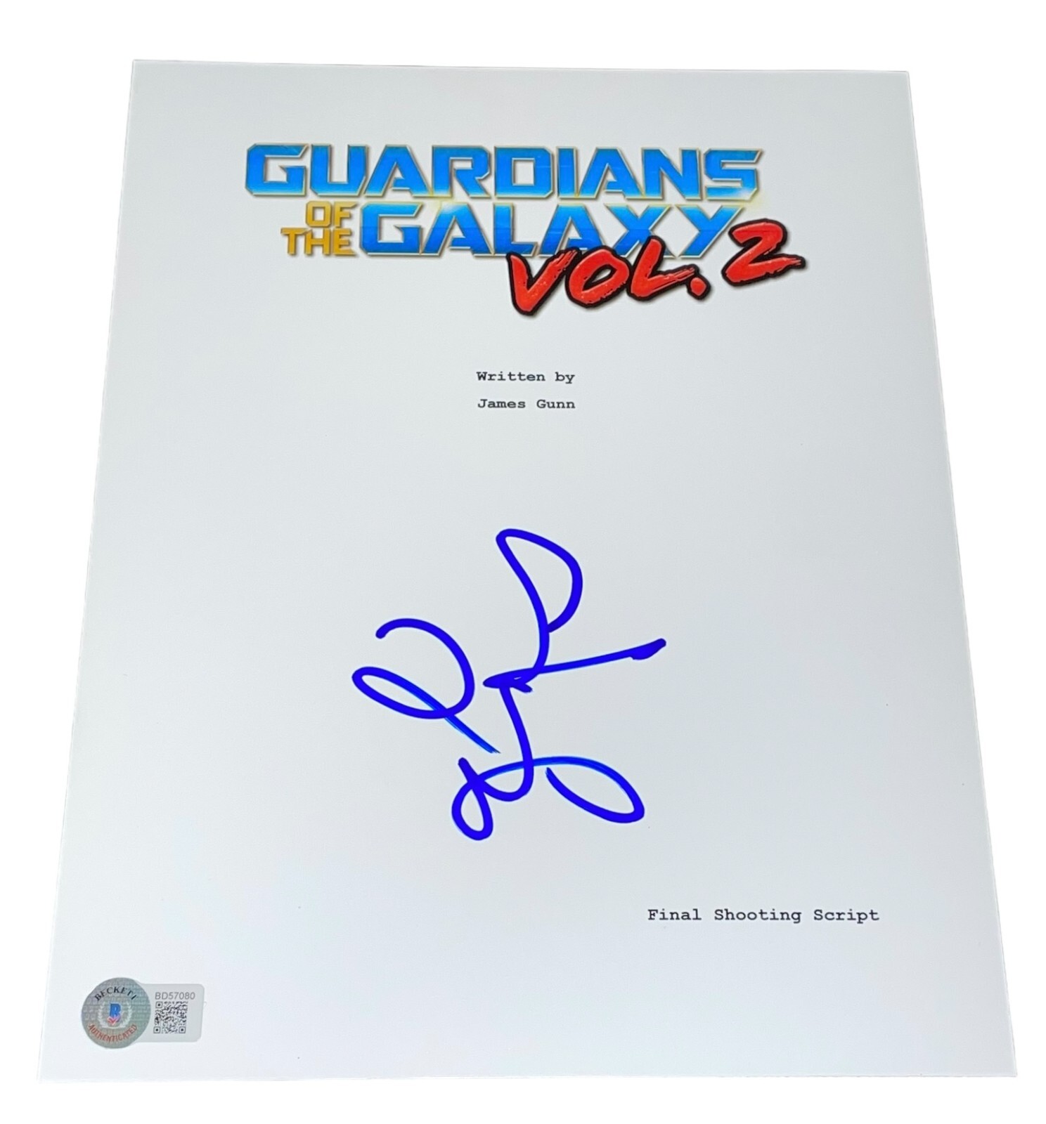ZOE SALDANA SIGNED AUTOGRAPH GUARDIANS OF THE GALAXY VOL 2 SCRIPT SCREENPLAY BAS COLLECTIBLE MEMORABILIA