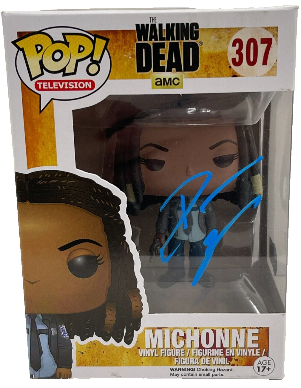 Danai Gurira Signed Funko 307 Michonne Walking Dead Authentic Autograph Beckett