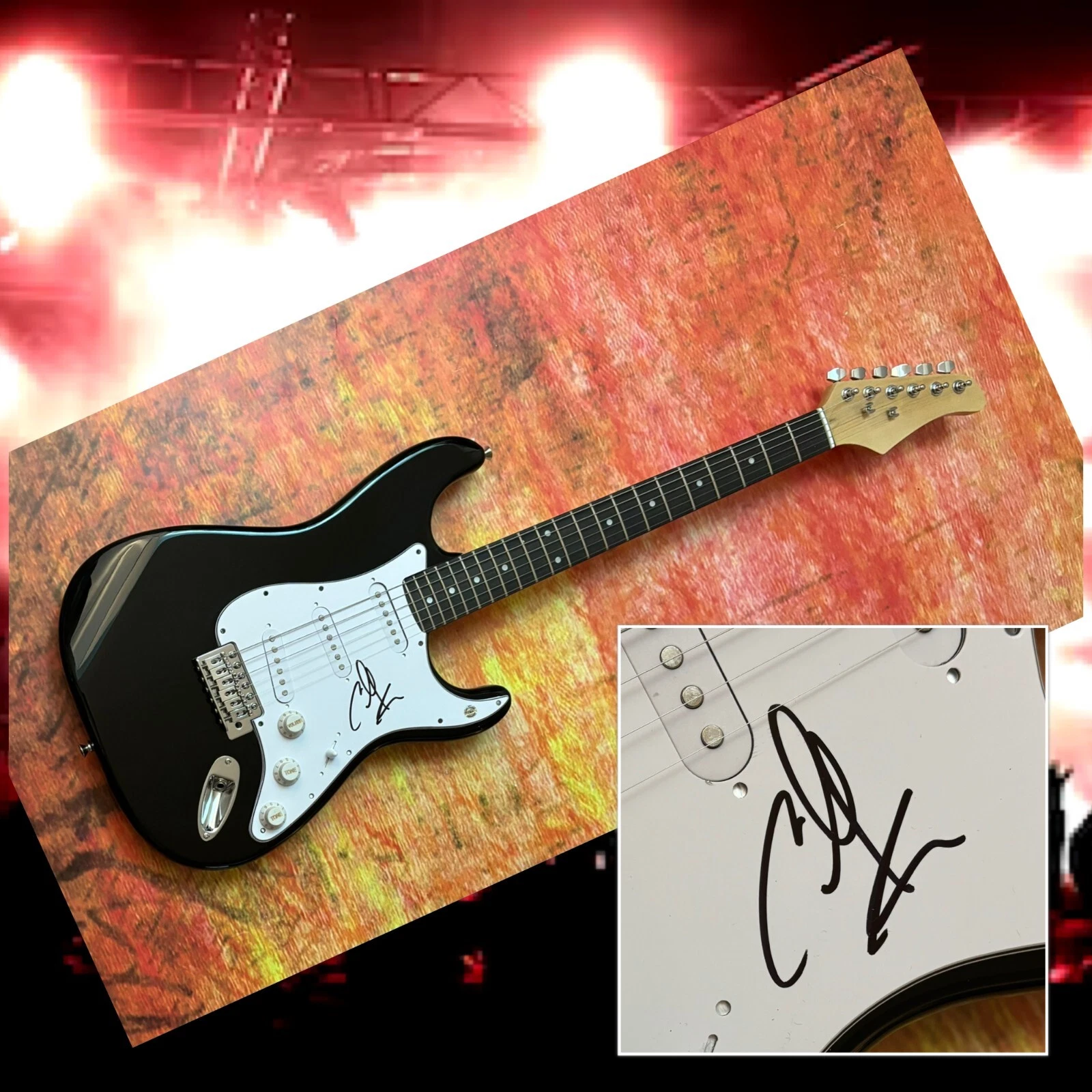 GFA Circa Survive Rock Star  * ANTHONY GREEN *  Signed Electric Guitar PROOF COA