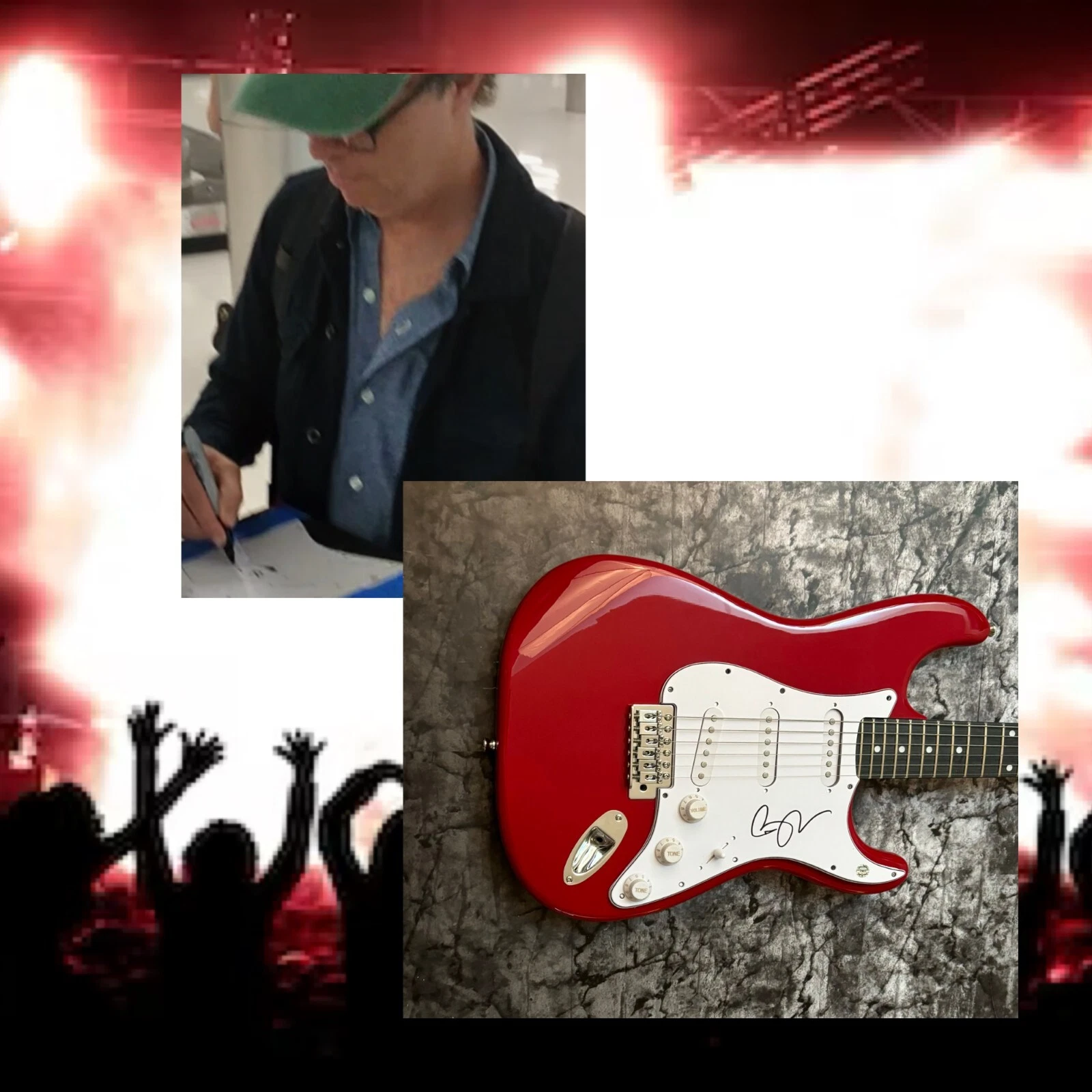 GFA Rockin' the Suburbs Star  * BEN FOLDS *  Signed Electric Guitar PROOF COA