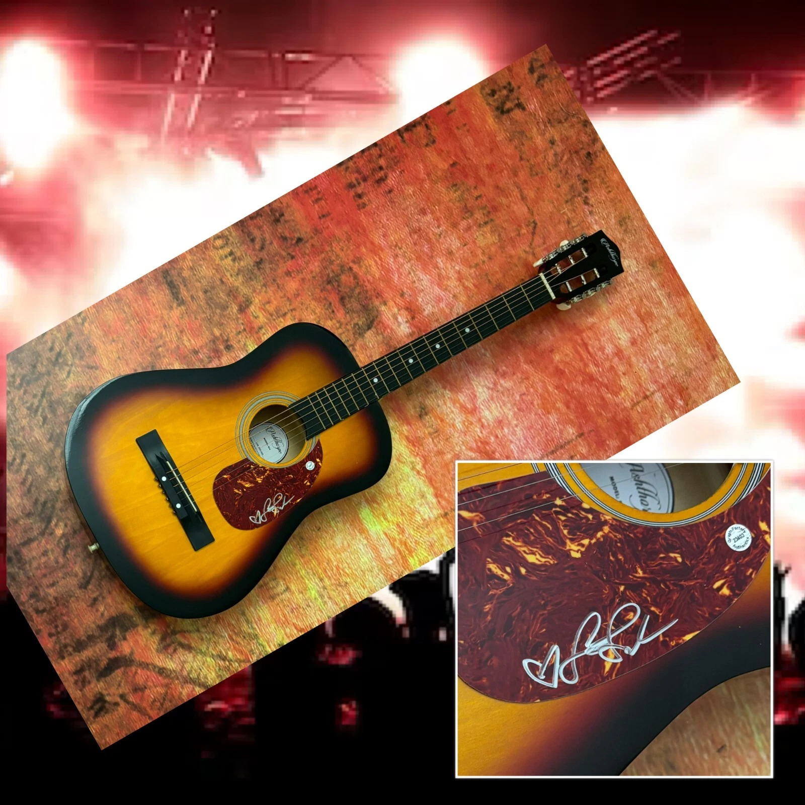 GFA Stay I Missed You * LISA LOEB * Signed Acoustic Guitar PROOF L5 COA