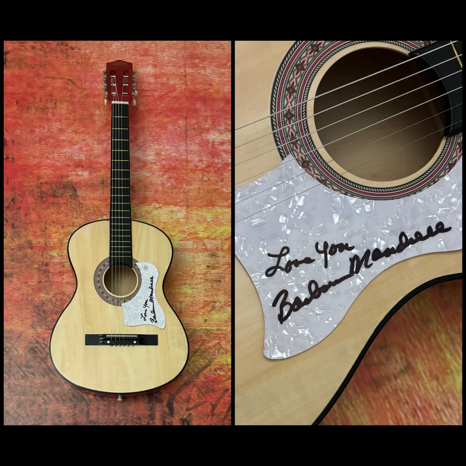 GFA When Country Wasn't Cool  * BARBARA MANDRELL * Signed Acoustic Guitar B6 COA