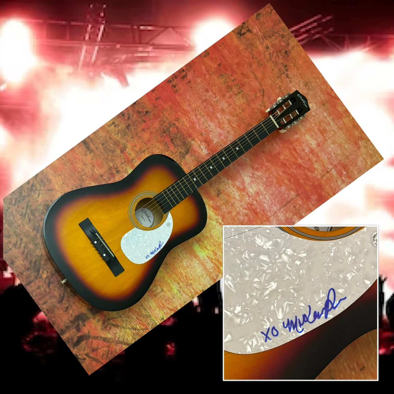 GFA Delivery In My Groove  * MIKAELA DAVIS * Signed Acoustic Guitar M3 COA